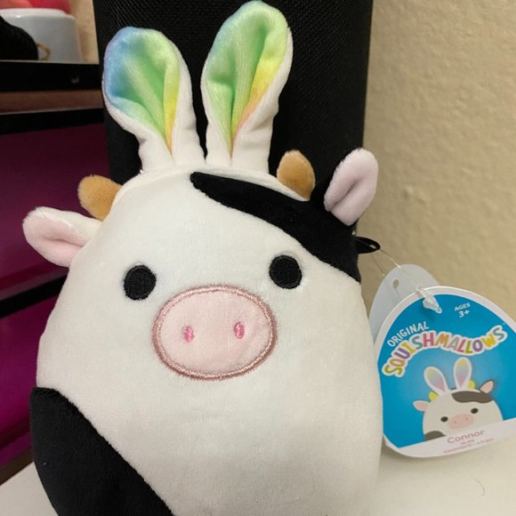 5" Connor Easter Bunny Cow Squishmallow NWT - Picture 1 of 1